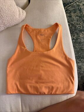 girlfriend collective Orange Racerback Sports Bra